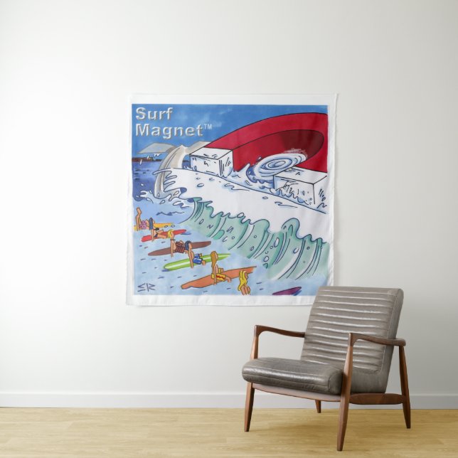 Surf Magnet Wandteppich (Beispiel)