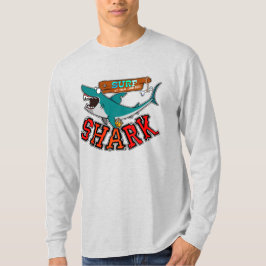Surf mit Hai T-Shirt