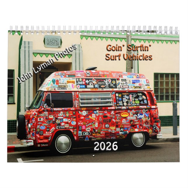 Surf Mobiles 2026 Calendar Kalender (Titelbild)