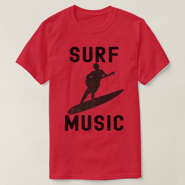 Surf Music Guitar Surfing Guitar Player1152 T-Shirt (Design vorne)