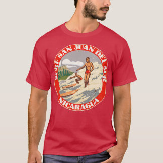Surf Nicaragua San Juan Del Sur Vintage Reise T-Shirt