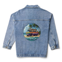 Surf oder Pleite Groovy Retro Hippie Surfer Strand