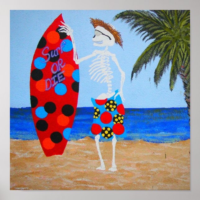 Surf oder stirb Poster (Vorne)