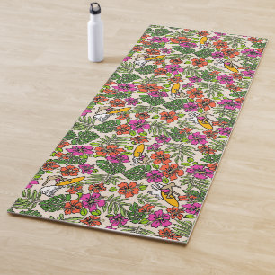 Surf Pareau Hawaiian Hibiscus Surfen - Fuchsia  Yogamatte