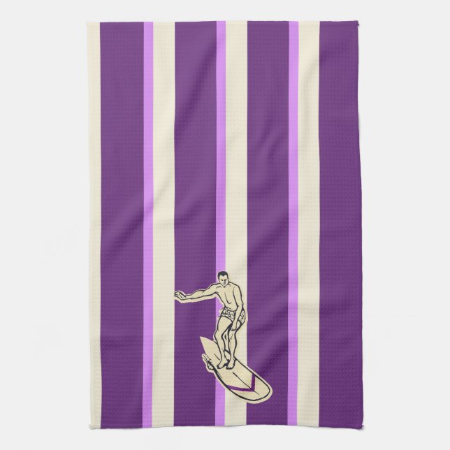 Surf Pareau Hawaiian Strip Küchentuch (Vertikal)