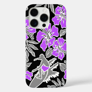 Surf Pareau Hawaiianischer Hibiskus Violet surfen iPhone 16 Pro Hülle