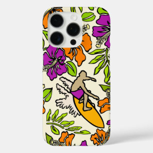 Surf Pareau Hawaiianischer Hibiskus Violet surfen iPhone 16 Pro Hülle