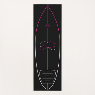 Surf-Pop-Up Trainingsmatte Yogamatte   Pinkweiß