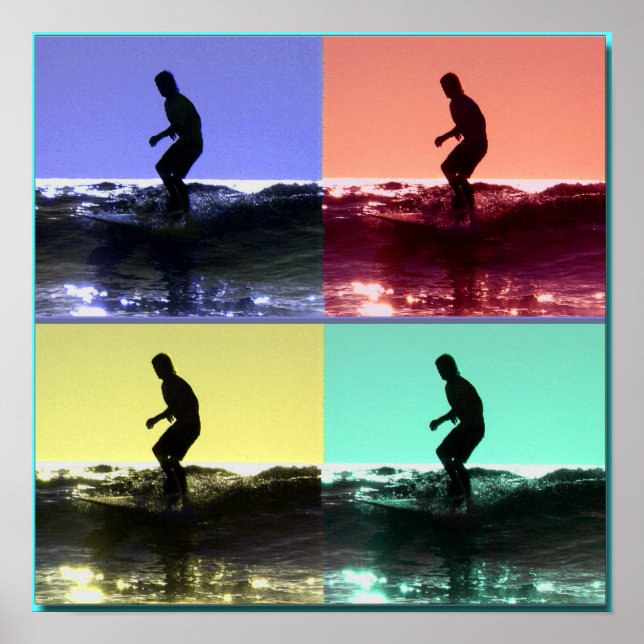 Surf Popart, Copyright karen j. Williams Poster (Vorne)