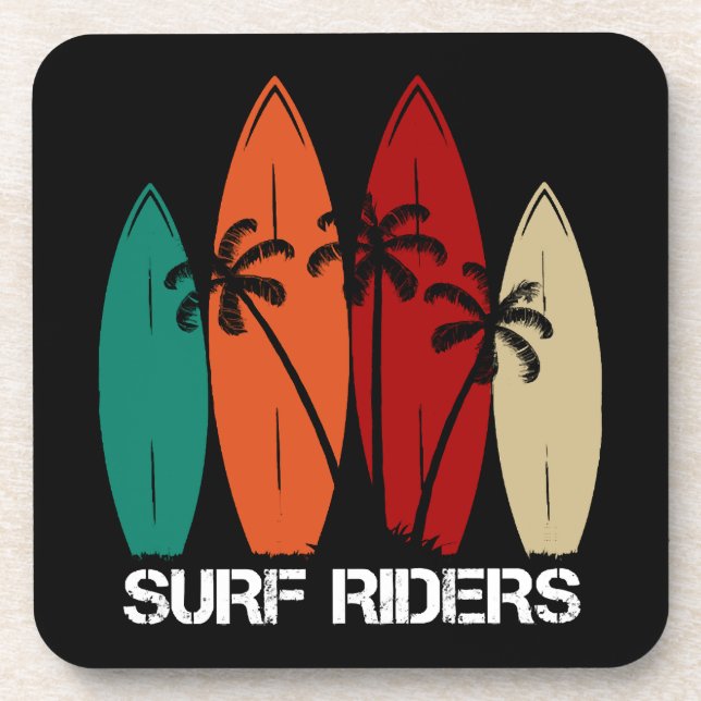Surf-Reiter Getränkeuntersetzer (Vorderseite)