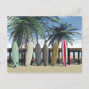 Surf Relaxing Postcard Postkarte