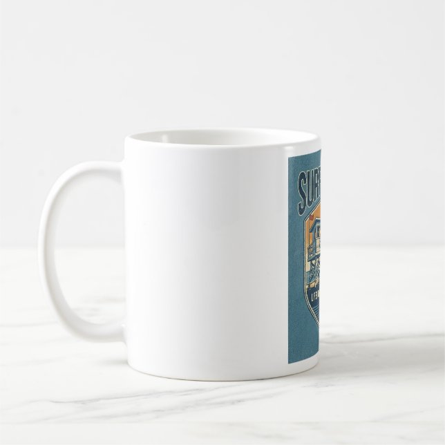 Surf Rescue Lifeguard Patrol Est 1950 Kaffeetasse (Links)