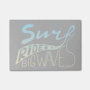 Surf Rider Big Waves Post-it Klebezettel