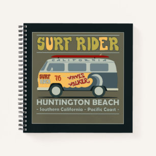 Surf Rider Huntington Beach Poster Notizbuch