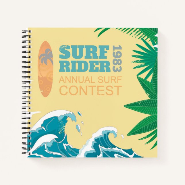 Surf Rider Surf Contest |1983 Notizbuch (Vorderseite)