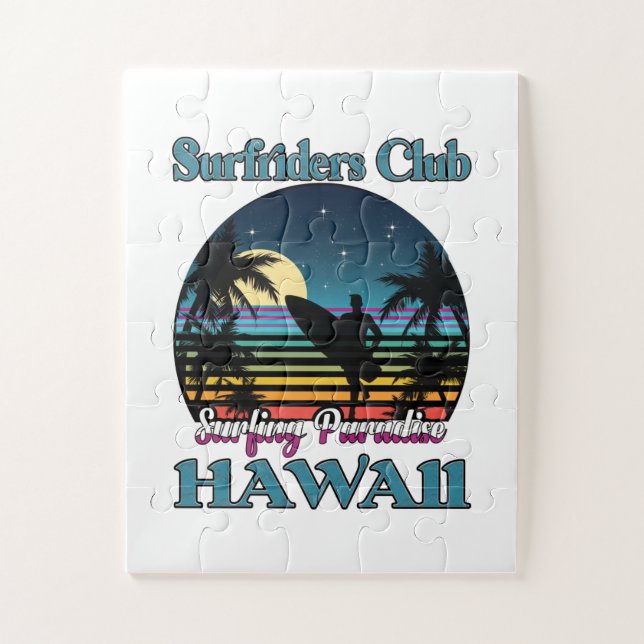 Surf riders Club, Surfparadies, Hawaii Puzzle (Vertikal)