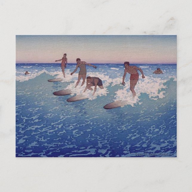 'Surf-Riders, Honolulu' - Postkarte (Vorderseite)