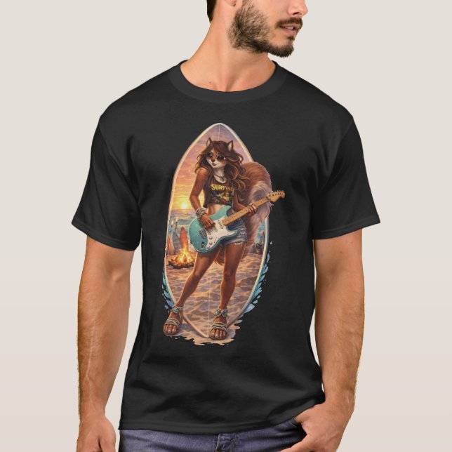 Surf Rock Squirrel T-Shirt (Vorderseite)