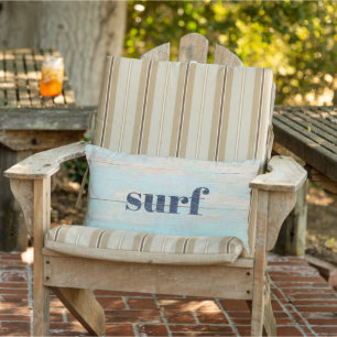 Surf Rustic Wood Beach Coastal Pool Gartensitzplat Kissen Für Draußen