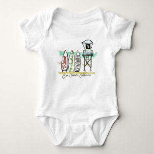 Surf San Clemente Baby Bodysuit Baby Strampler