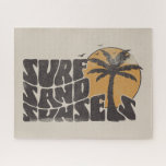 Surf Sand Sunsets Beach Life Palm Tree Puzzle<br><div class="desc">Der T - Shirt "Surf Sand Sunsets" ist die perfekte Ergänzung zu Ihrem Schrank im Sommer. Egal,  ob Sie die Wellen treffen oder einfach nur auf dem Sand sitzen,  dieser Tee hat Sie überdacht. Lass’s Mach dich bereit für einen Sommer voller Surf,  Sand und unvergessliche Sonnenuntergänge.</div>
