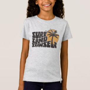 Surf Sand Sunsets Beach Life Palm Tree T-Shirt