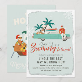 Surf Santa Claus | Virtuelle Weihnachtsfeier Einladung