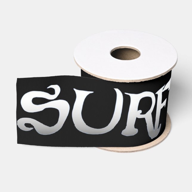 Surf schwarz Bandspool Ripsband (Spule)
