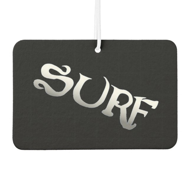 Surf schwarz gekachelt Auto Lufterfrischer (Vorderseite)