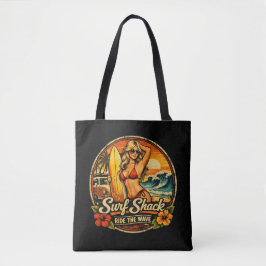 Surf Shack Surfer Pin-Up | Reite die Wellen Strand