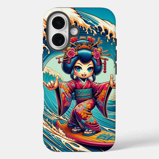 Surf Shop Geisha iPhone Case (Rückseite)