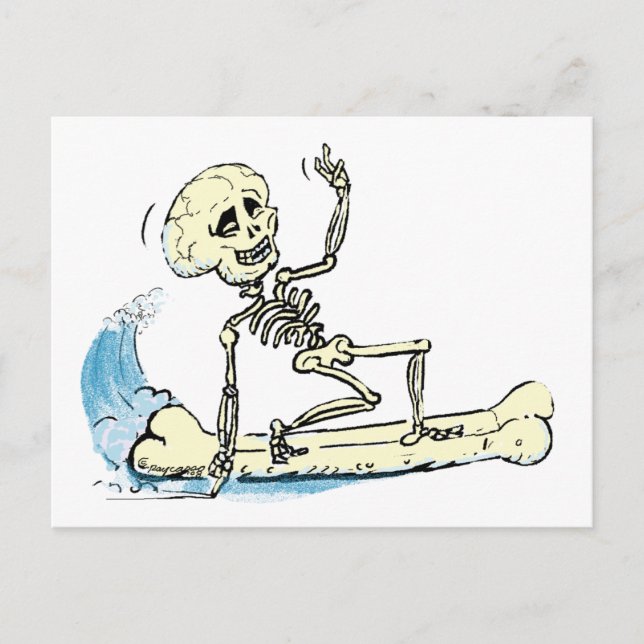 suRf SkELEtOn Postkarte (Vorderseite)