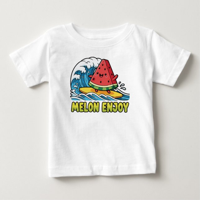 Surf & Snack Baby T-shirt (Vorderseite)