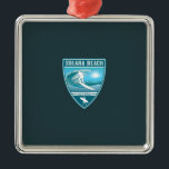 Surf Solana Beach California Ornament Aus Metall<br><div class="desc">Surf Solana Beach California</div>