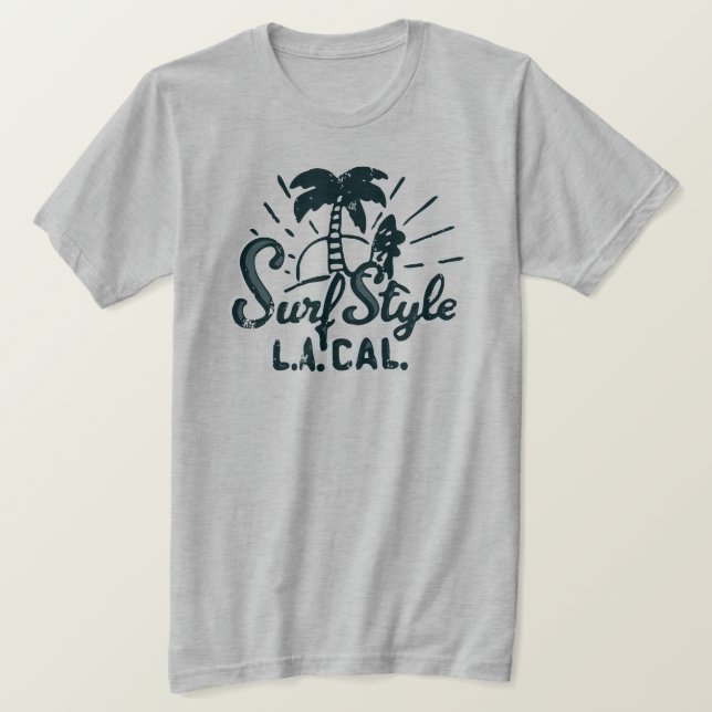 Surf Style Surfer  T-Shirt (Design vorne)