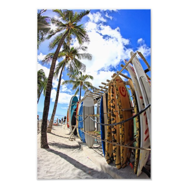 Surf & Sun Waikiki Fotodruck (Vorne)