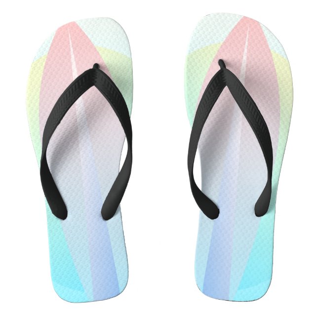Surf Surf Boarding Blau Rosa Flip Flops (Fußbett)