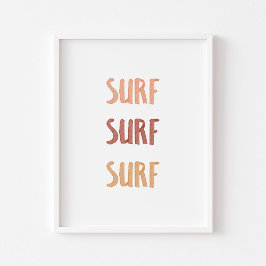 Surf Surf Surf Poster