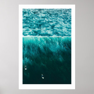 Surf Triptych Art Prints Scandi Ocean Beach Poster