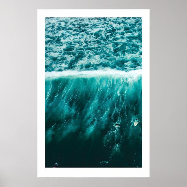 Surf Triptych Kunst Drucke Skandi Ozean Strand (Vorne)