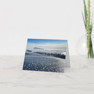 Surf und Seestack am Rialto Beach, Washington Feiertagskarte