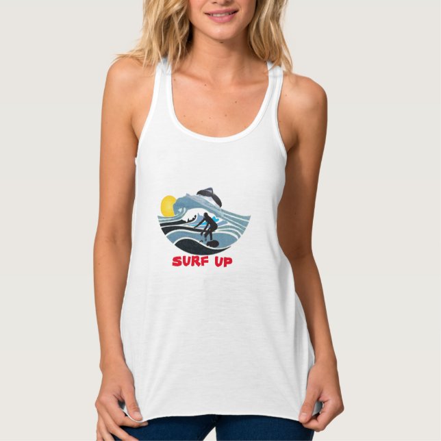 Surf-Up-T-Shirt Tank Top (Vorderseite)