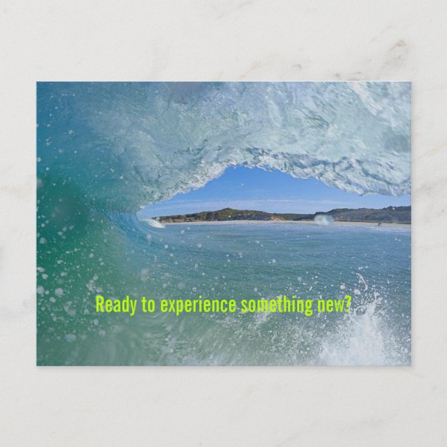 Surf Wave Student Willkommen Custom Postcard Postkarte (Vorderseite)