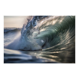 Surf-Welle Ozean Fotodruck