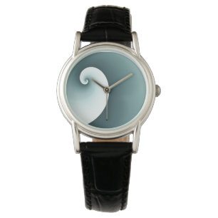 Surf-Welle Türkis Armbanduhr