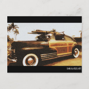 Surf Woody Postkarte