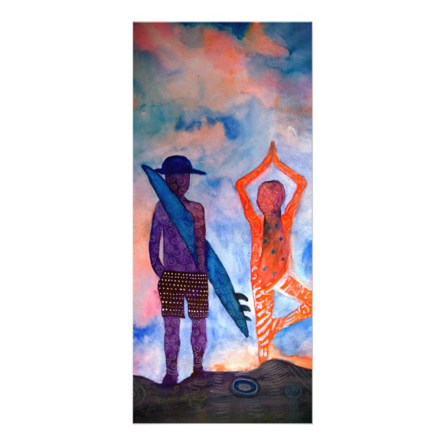 Surf Yoga Summer Rackcard Werbekarte (Vorne)