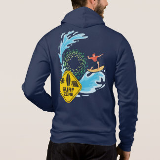 Surf Zone Waves Riding T - Shirt Hoodie