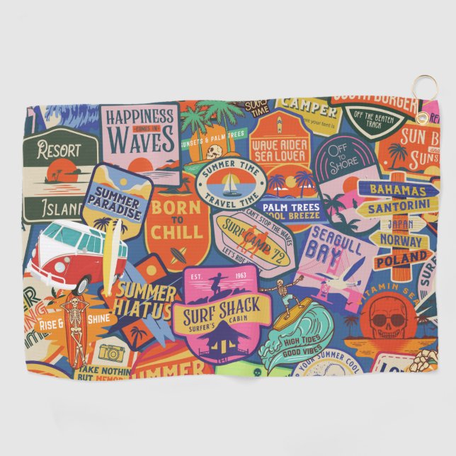 Surfaufkleber Golfhandtuch (Horizontal)