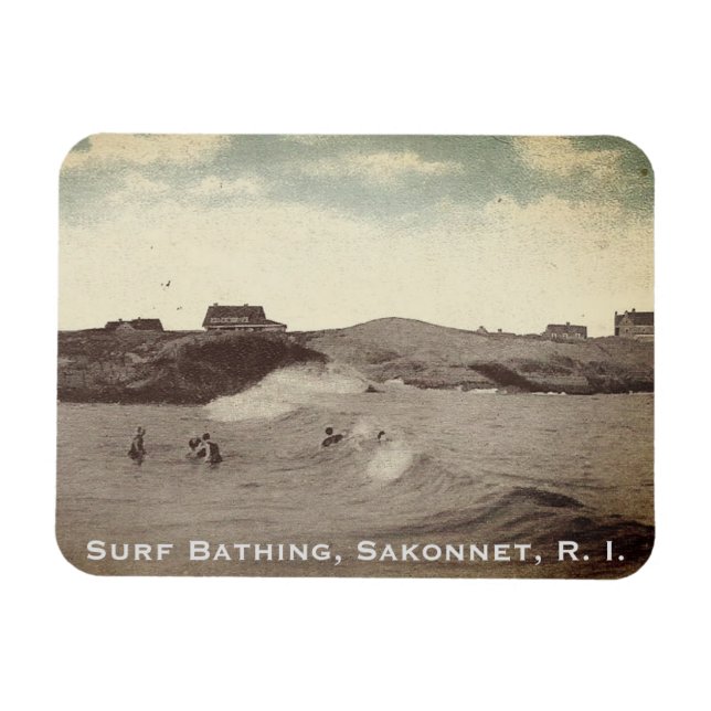 Surfbad, Sakonnet - Little Compton, RI Magnet (Horizontal)